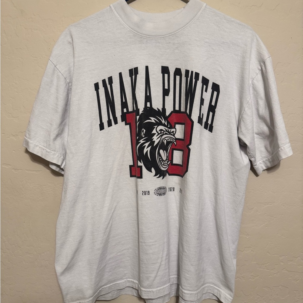 Inaka Power Men's White Graphic T-Shirt